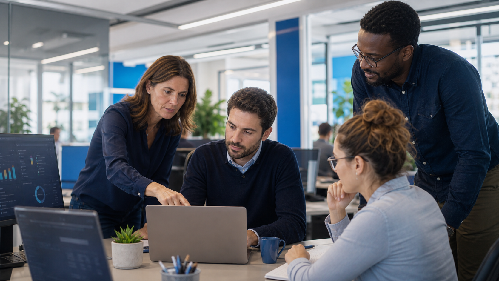 Équipe technique STS en bureau